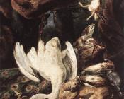 Diana with Her Hunting Dogs beside Kill, detail - 简·法伊特